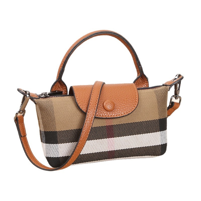 Geantă crossbody pentru femei, din PU, cu dungi — închidere cu clapă, stil urban simplu, geantă de umăr