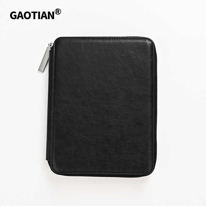 Bloc de notițe cu copertă PU, cataramă metalică, hârtie Dowling, 80 g, 50–100 pagini, stil de afaceri