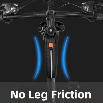 Elülső váztáska kerékpárhoz, vízálló, vászon anyag, 1 L kapacitás