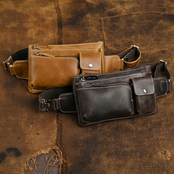 Gențiță de șold pentru telefon pentru bărbați, din piele naturală, primul strat de piele de vițel, model uni, căptușeală poliester-cotton, rezistentă la uzură, pentru uz zilnic