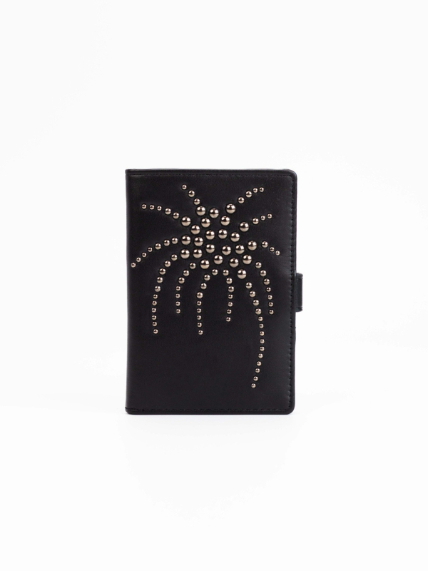 Portofel pentru pașaport și carduri – PU, model geometric, unisex, anti-furt, căptușeală poliester