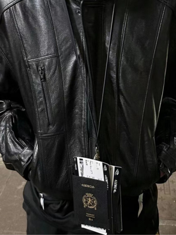 Putnički novčanik za putovnicu, koža top-grain, unisex, prozračan i vodootporan, držač za putovnicu i potvrdu