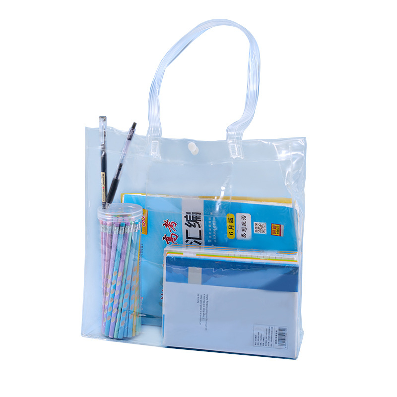 Διαφανής PVC φάκελος εγγράφων με κλείσιμο τύπου snap για μαθητές, εξετάσεις και γραπτές εργασίες