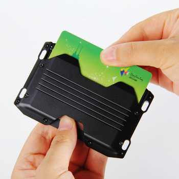 Aluminijska RFID futrola za kartice, vodootporna, s jednim preklopom, unisex, podstava od aluminijske legure