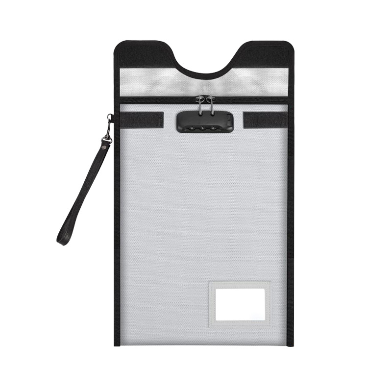 Τσάντα εγγράφων, ανθεκτική στη φωτιά και στο νερό, από σιλικόνη συνθετικό ύφασμα, κλείσιμο με φερμουάρ, απλός σχεδιασμός — Xinjie