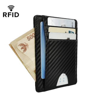 RFID držač kartica, PU koža, tanak dvostruki dizajn, višestruki pretinci za kartice