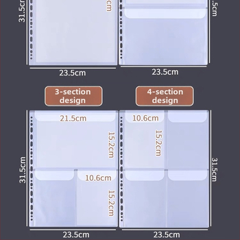 Poetry Bear PVC užtrauktukas bylų dėklas su lenktomis kraštomis dokumentų saugojimui