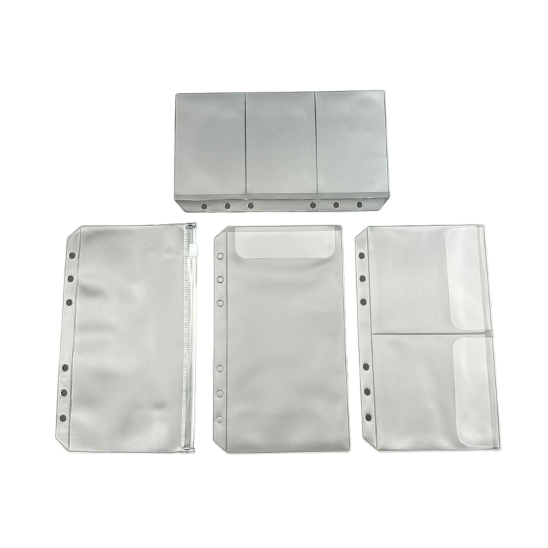 Poetry Bear PVC užtrauktukas bylų dėklas su lenktomis kraštomis dokumentų saugojimui