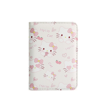 Husă pentru pașaport și documente, model desen animat, material PU, Tide River, unisex