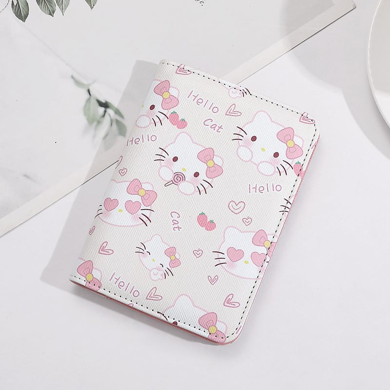 Husă pentru pașaport și documente, model desen animat, material PU, Tide River, unisex