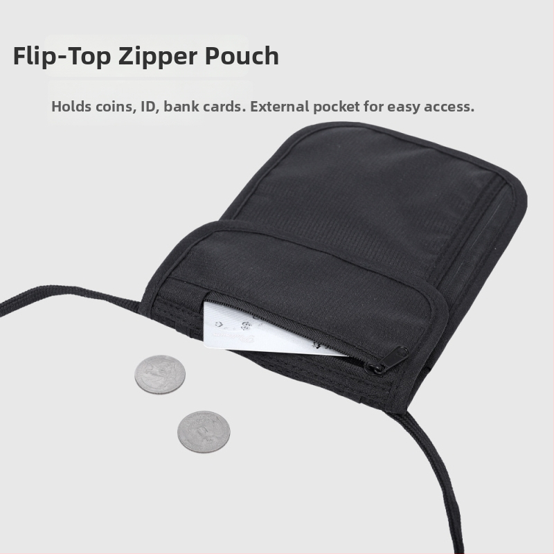 RFID passihoidik, mitmekülgne vargustevastane crossbody kott, passi ja dokumentide jaoks, Oxford kangas, veekindel, hingav