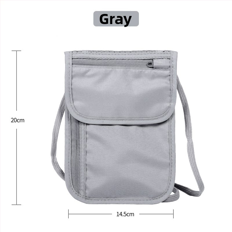 Husă RFID pentru pașaport, husă crossbody multifuncțional antifurt, pentru pașaport și documente, material Oxford, impermeabil, respirabil