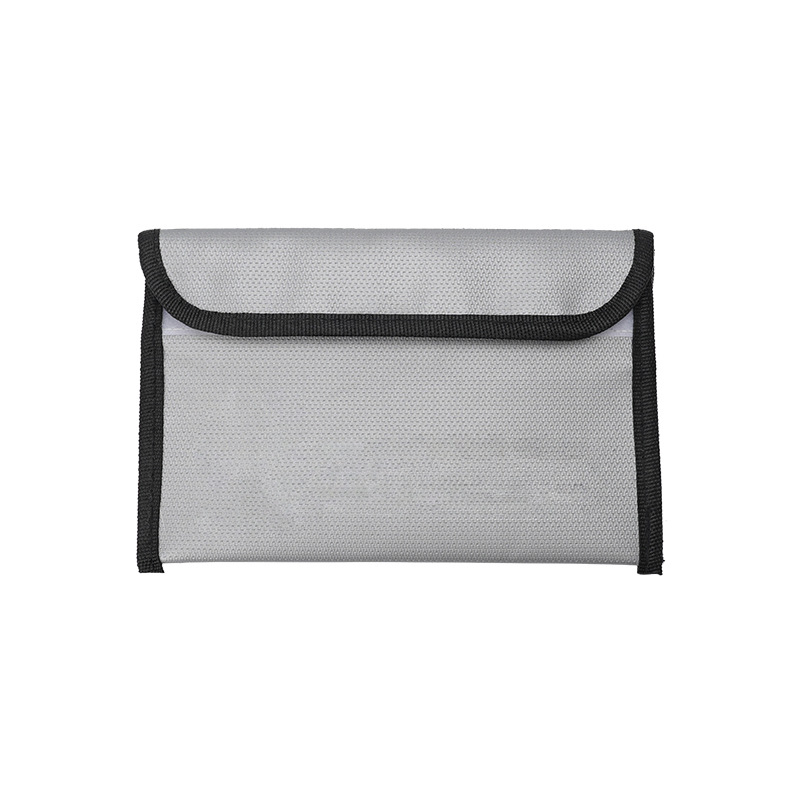 Geantă pentru documente rezistentă la temperatură, ignifugă și impermeabilă, cu fermoar, formă dreptunghiulară — pentru pașapoarte, contracte și facturi