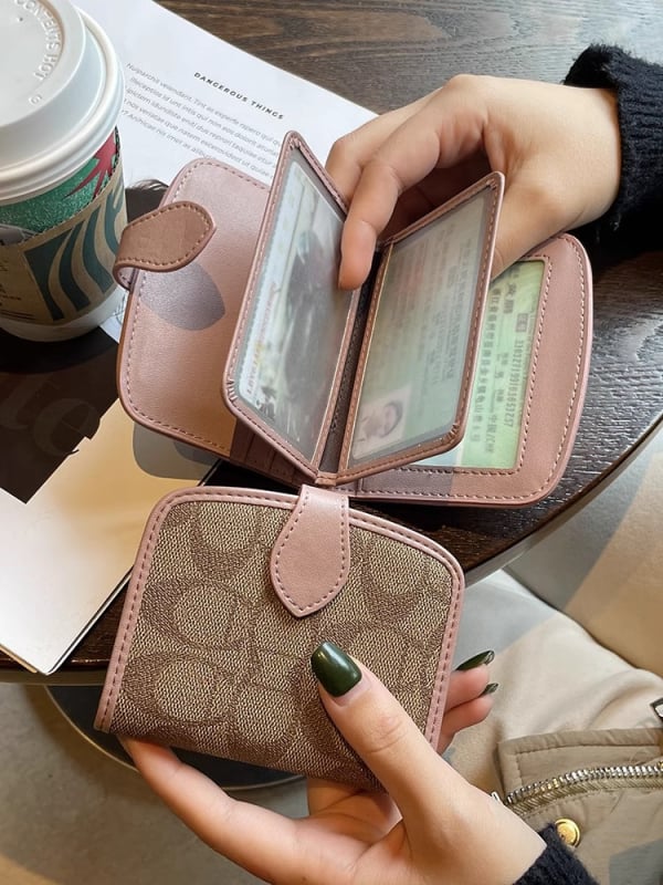 Husă de protecție pentru permisul de conducere, suport PVC pentru permis și certificate, husă de card pentru femei cu model litere, căptușeală din poliester, capacitate de extindere