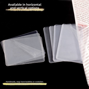 Držiteľ kariet PVC - priehľadný, zvislý, pevná konštrukcia, obojstranné laminovanie (Kórejská verzia)