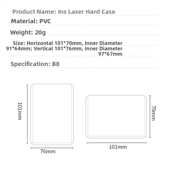 Držiteľ kariet PVC - priehľadný, zvislý, pevná konštrukcia, obojstranné laminovanie (Kórejská verzia)