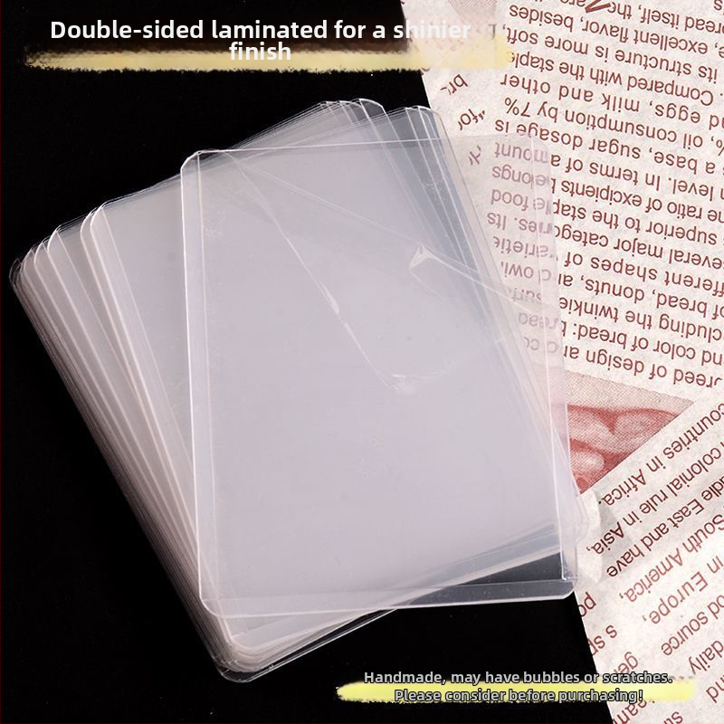 Držiteľ kariet PVC - priehľadný, zvislý, pevná konštrukcia, obojstranné laminovanie (Kórejská verzia)