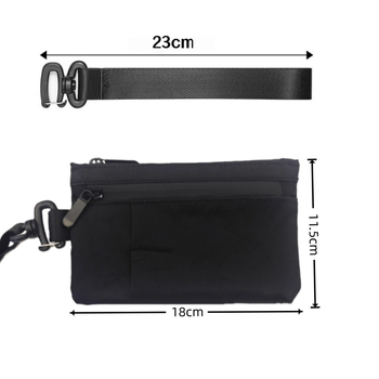 RFID-blokirajući mini novčanik – ultra lagan unisex držač kartica za putovanja, poliester, protiv krađe i protiv prijevare
