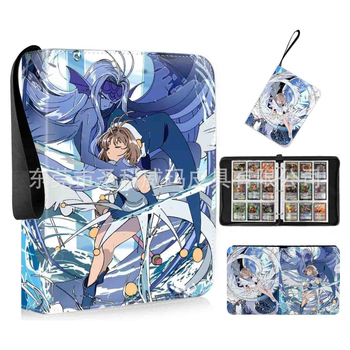 Album kartica za anime i igre — PU materijal, uzorak likova, unisex, San Kowima marka, svakodnevna upotreba