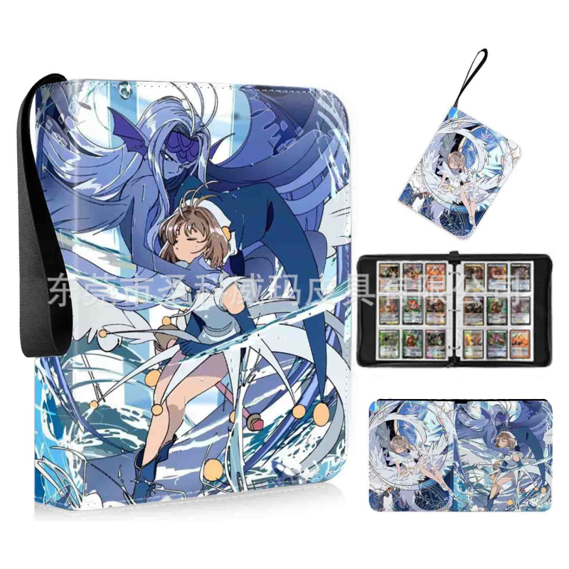 Album kartica za anime i igre — PU materijal, uzorak likova, unisex, San Kowima marka, svakodnevna upotreba