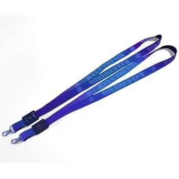 Ланярд за карта, полиестер, топлинен трансфер, хардуер и пластмаси