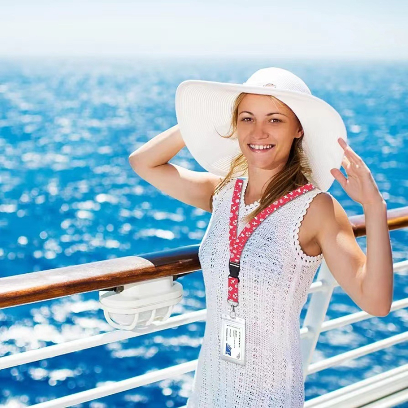 Ланярд със джоб за карти – за билети и ID – Полиестер – Модерен стил на простота