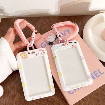 Държач за карти с куче Пача в мультяшен стил, релефен дизайн, маслена живопис (Пластмасов, Държач за карти, Мультяшен стил)