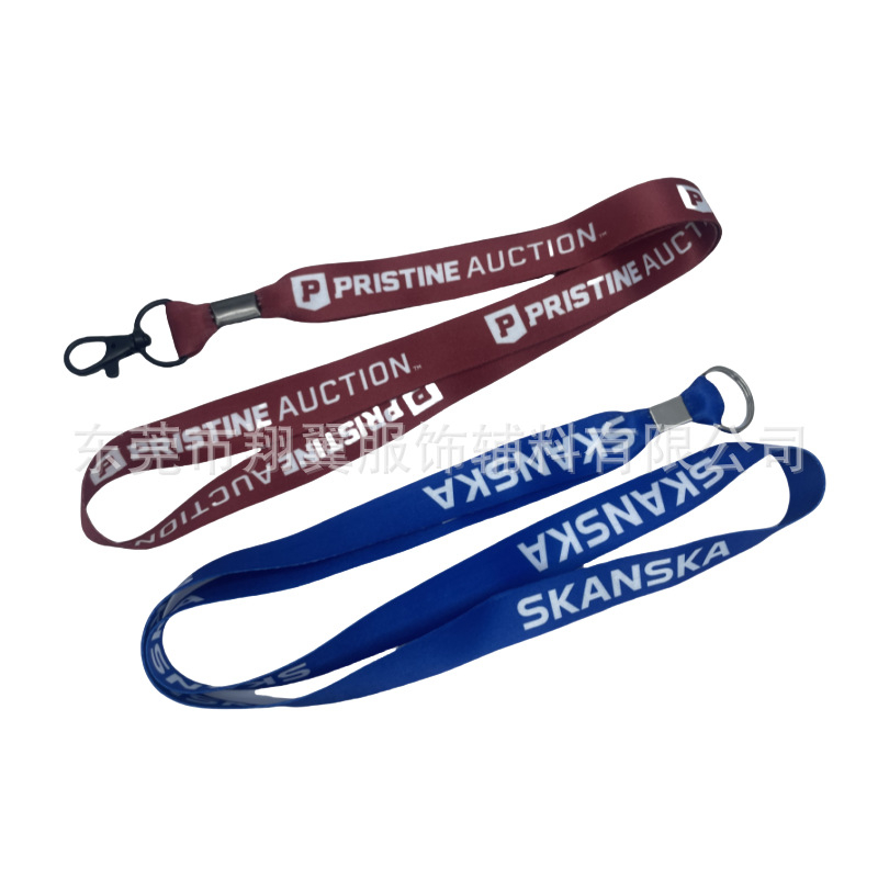 Полиестерен ланярд за телефон с държач за карта за изложения — термопечат, стил бизнес/офис, пластмасови аксесоари, по поръчка