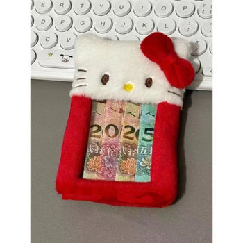 Roztomilý plyšový obal na karty pre karty na jedlo a autobus, japonský štýl, unisex, bavlnený materiál s bavlnenou výstelkou, detský dizajn, fotografický prívesok