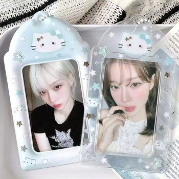 Държач за карти, универсален модел, PVC, сладък стил, дисплейна висулка за карти