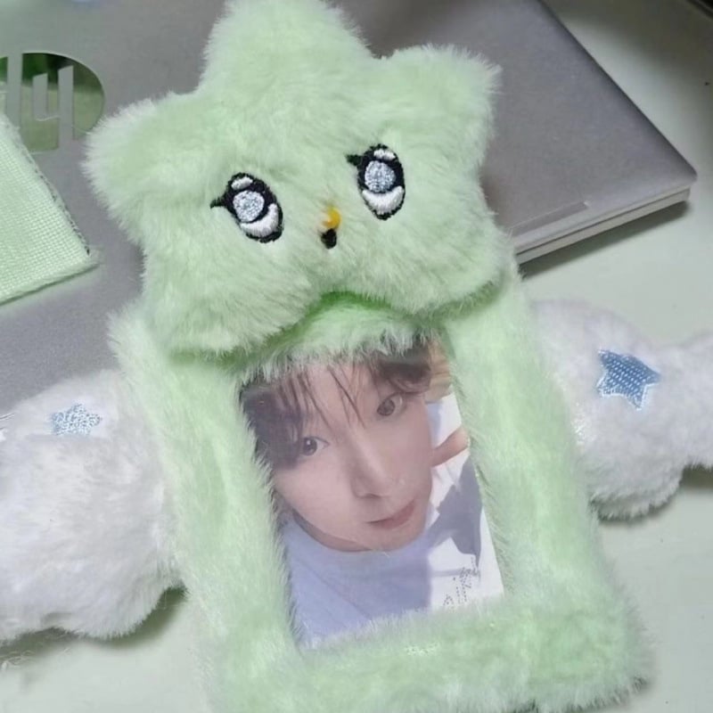 Plyšový držiak kariet s príveskom NCT Wish Star - unisex, cestovný štýl, denné použitie