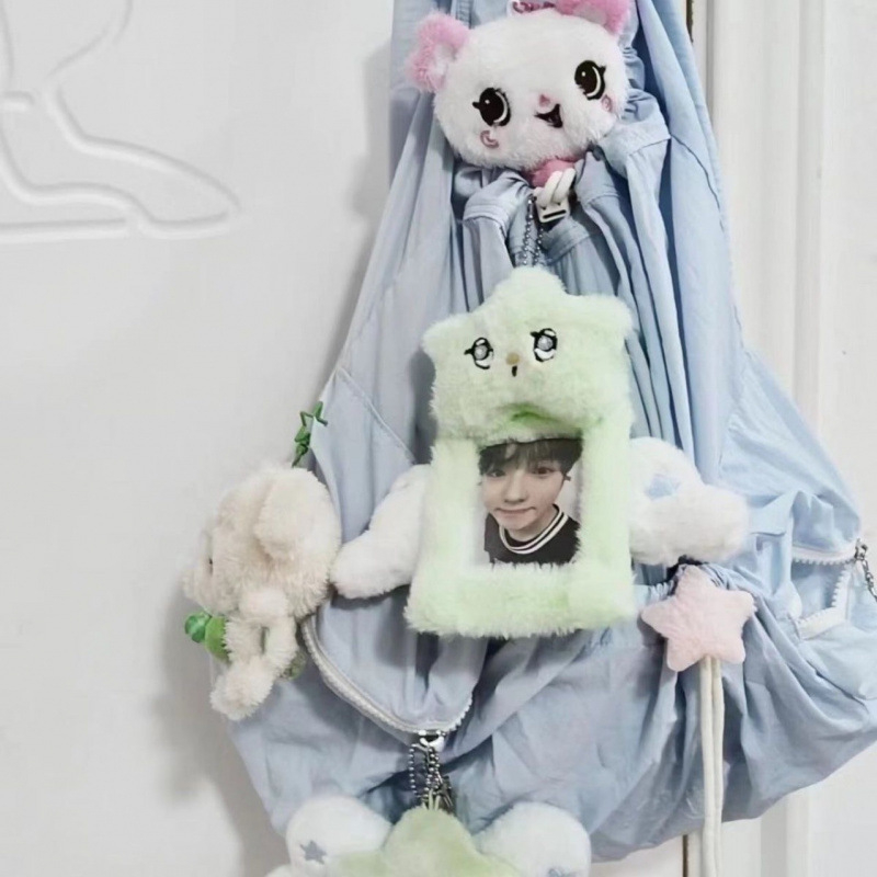 Plyšový držiak kariet s príveskom NCT Wish Star - unisex, cestovný štýl, denné použitie