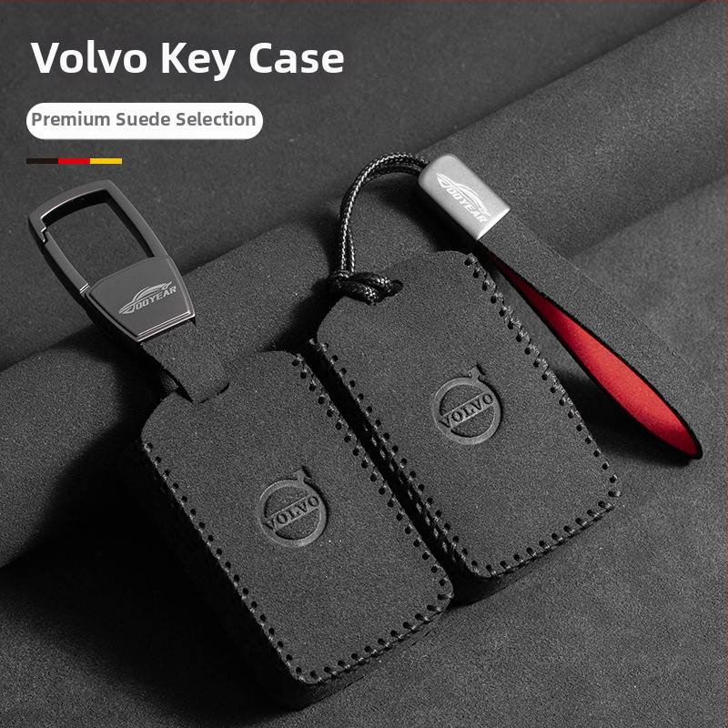 Husa pentru chei Volvo din velur cu curea simplă pentru XC60, S90, XC40, XC90