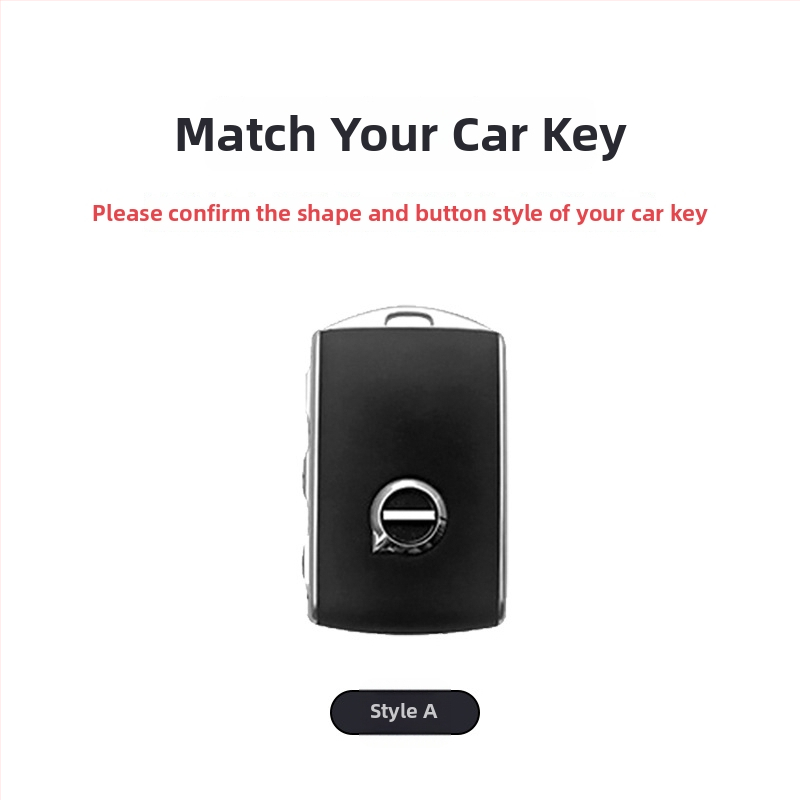 Husa pentru chei Volvo din velur cu curea simplă pentru XC60, S90, XC40, XC90