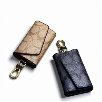 Geantă pentru chei din PU, unisex, model geometric, pentru depozitare, Iarna 2025