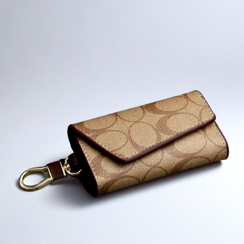 Geantă pentru chei din PU, unisex, model geometric, pentru depozitare, Iarna 2025