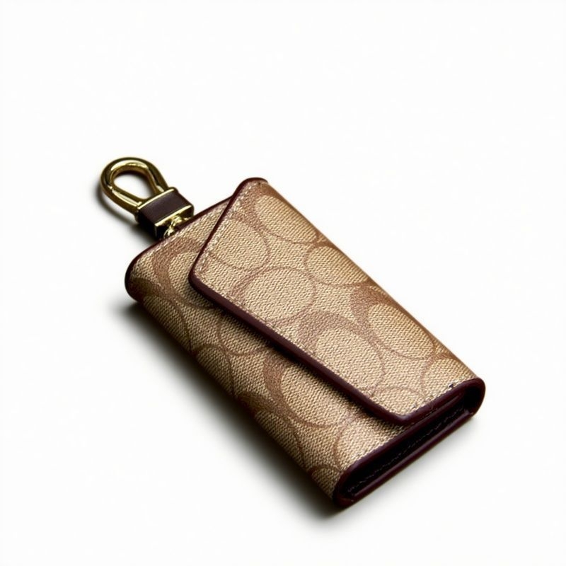 Geantă pentru chei din PU, unisex, model geometric, pentru depozitare, Iarna 2025