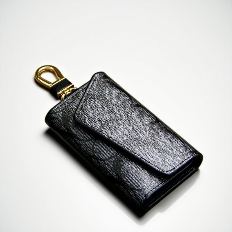 Geantă pentru chei din PU, unisex, model geometric, pentru depozitare, Iarna 2025