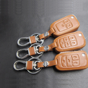 Δερμάτινη θήκη κλειδιού αυτοκινήτου για Chevrolet Cruze, Malibu και Trax – δέρμα αγελάδας, επιχειρηματικό στυλ, διαθέσιμη προσαρμογή
