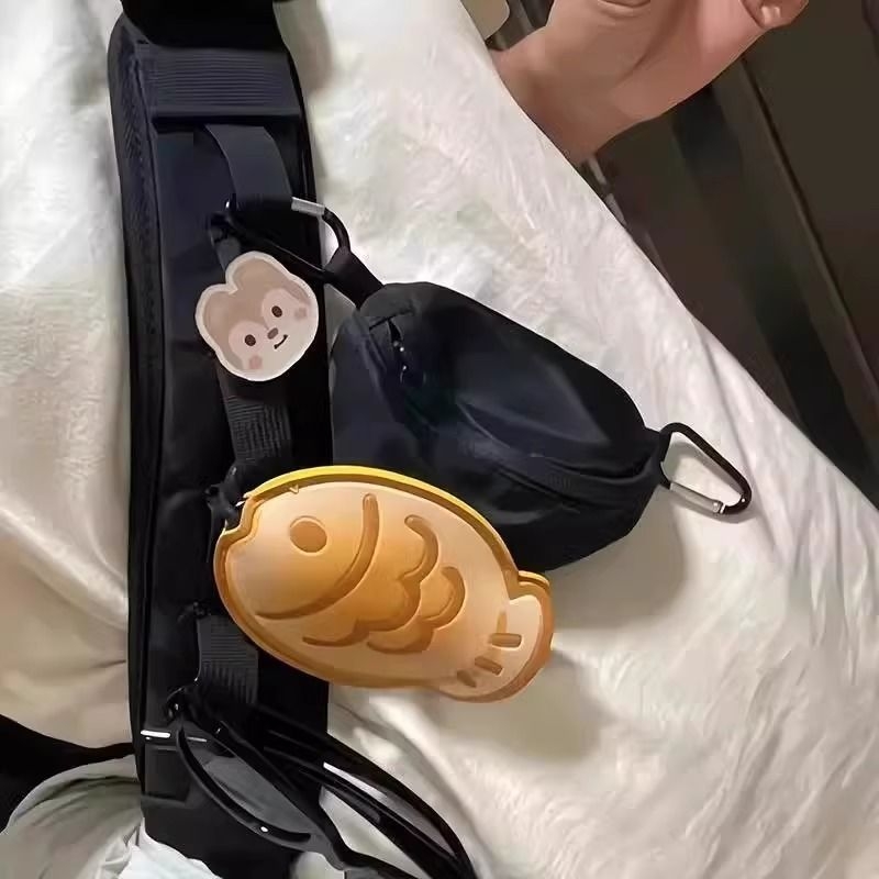 Torba za ključeve od PU, geometrijski uzorak, velika kapaciteta, povlačni dizajn, unisex