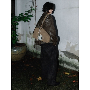 Portofel de monede cu imprimeu leopard, exterior din bumbac, Căptușeală din nailon, pentru femei