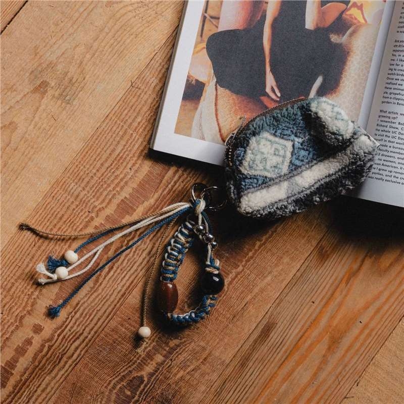 Portofel de monede cu imprimeu leopard, exterior din bumbac, Căptușeală din nailon, pentru femei