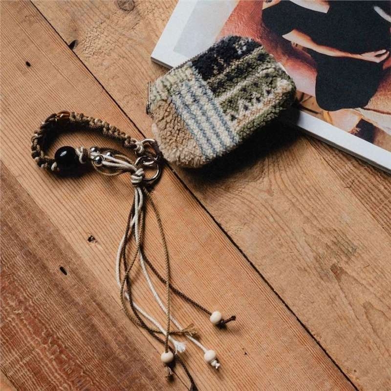 Portofel de monede cu imprimeu leopard, exterior din bumbac, Căptușeală din nailon, pentru femei