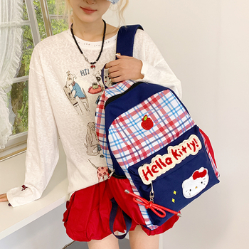 Moterų kuprinė: nailonas, super lengva, anime karikatūrų raštas, studentų campus stilius