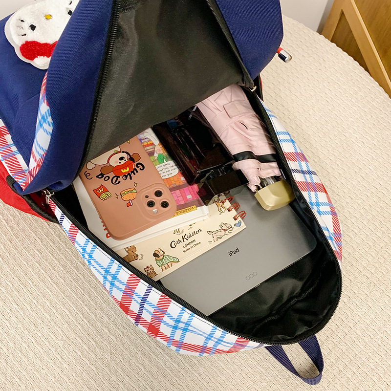 Moterų kuprinė: nailonas, super lengva, anime karikatūrų raštas, studentų campus stilius