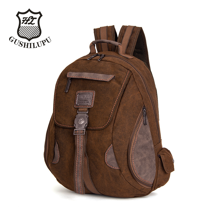 Rucsac din pânză unisex pentru relaxare și călătorii, capacitate până la 20 L, buzunar pentru laptop, curele cu aer.