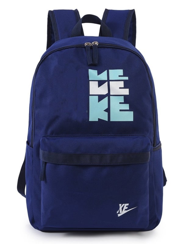 Rucsac din nylon pentru utilizare zilnică — ușor, cu imprimeu literă, capacitate 20-35L, căptușeală poliester, curea de umăr curbată