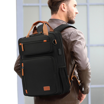Poslovni ruksak za laptop, proširiva kapaciteta 20-35 L, zaštita zračnim jastukom, ergonomske zakrivljene naramenice