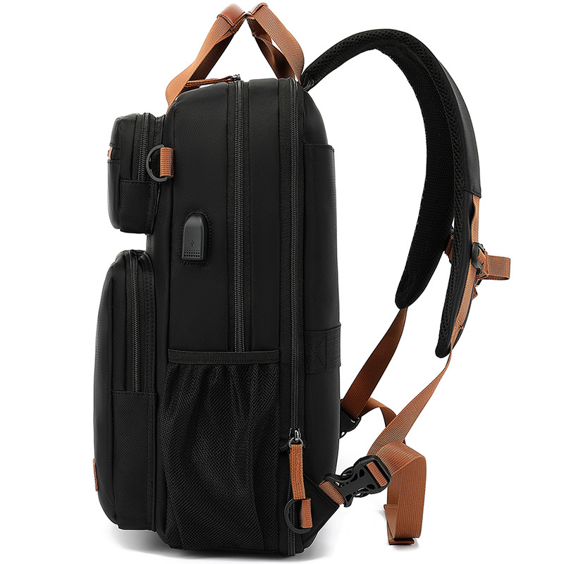 Poslovni ruksak za laptop, proširiva kapaciteta 20-35 L, zaštita zračnim jastukom, ergonomske zakrivljene naramenice