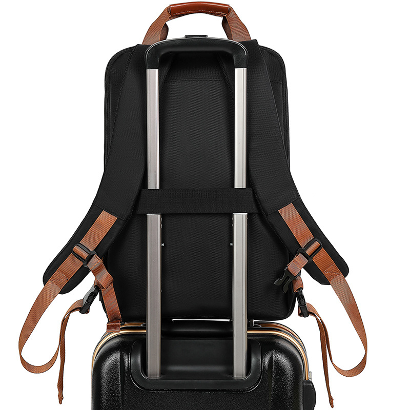 Poslovni ruksak za laptop, proširiva kapaciteta 20-35 L, zaštita zračnim jastukom, ergonomske zakrivljene naramenice